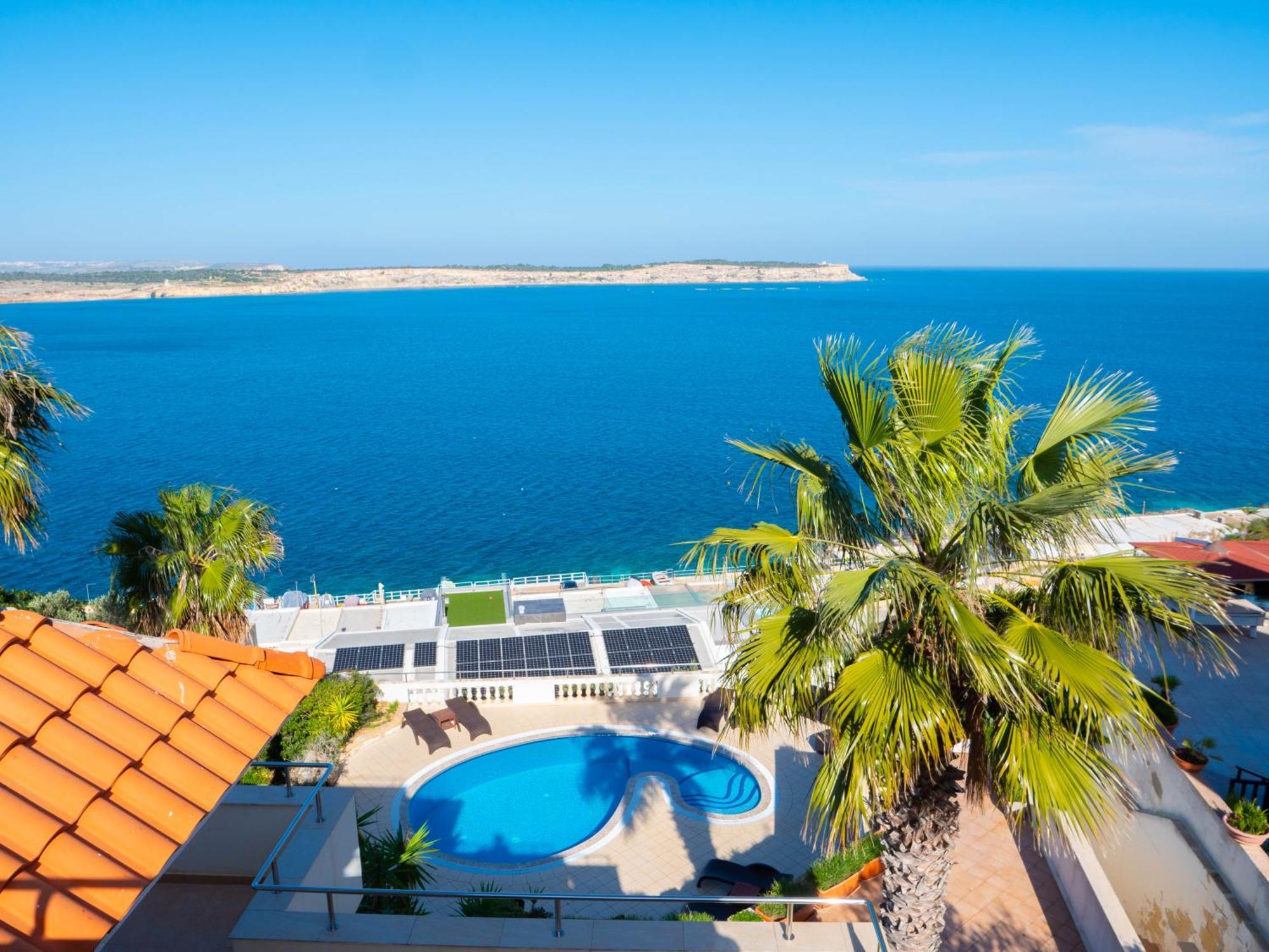 Villa Palma - Sunset Sea Views With Pool, Jacuzzi, Sauna And Games Room Mellieħa Exteriér fotografie